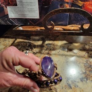 Handcrafted double leather wrap bracelet